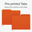 Pendaflex File Folders, 1/2 Cut Tab, Letter Size, Orange, Durable Paper Stock, 100/Box, Ideal for Office/Home/School Organization, Made in Canada, Reversible File Organizers 🍁 All In One Marketplace Canada