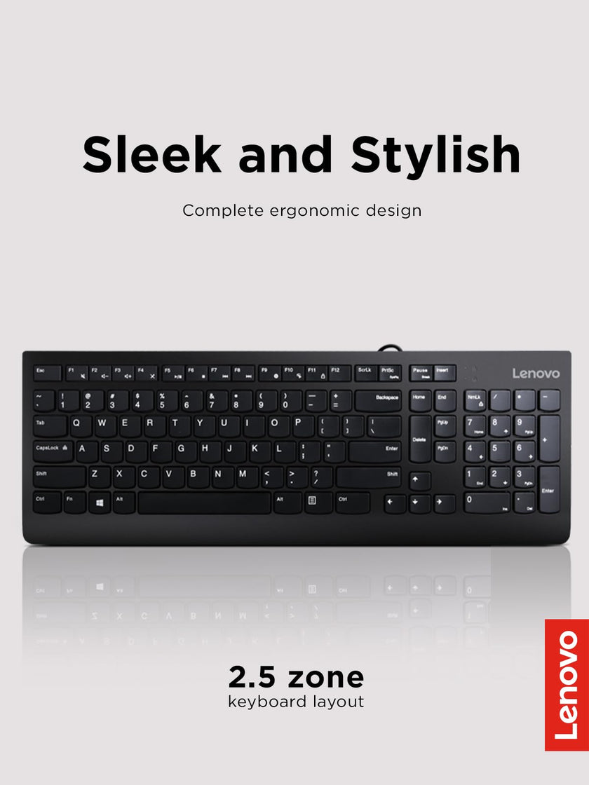 Lenovo 300 USB Wired Keyboard, Black 🍁 All In One Marketplace Canada