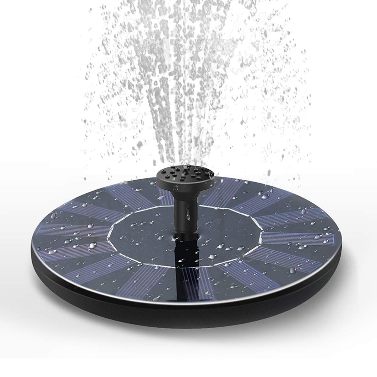 Solar Fountain Water Pump for Bird Bath, New Upgraded Mini Solar Powered Fountain Pump 1.5W Free Standing Solar Panel Kit Water Fountain for Garden, Pond, Pool, and Outdoor 🍁 All In One Marketplace Canada