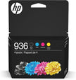 HP 936 Ink Cartridge - Standard Yield - Cyan, Magenta, Yellow, Black - 4 Pack