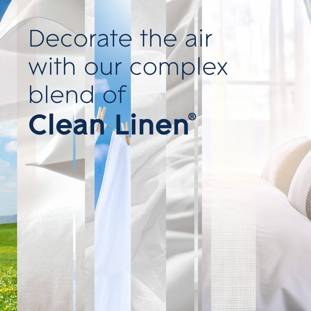 Glade PlugIns Air Freshener Oil Refill, Scented and Essential Oils for Home and Bathroom, Clean Linen, 5 Refills 🍁 All In One Marketplace Canada
