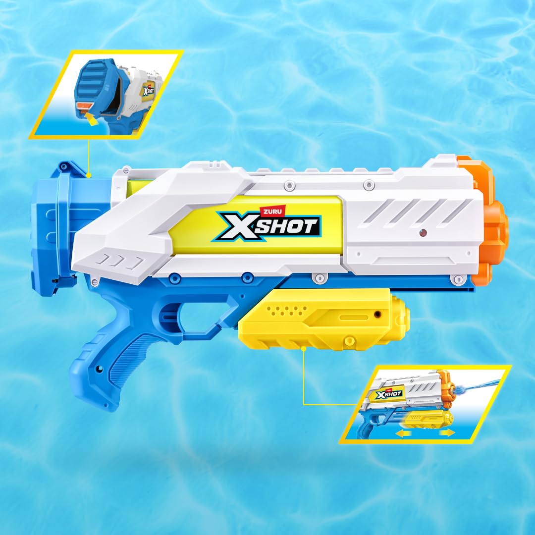 X-Shot Water Fast-Fill Medium Water Blaster (2 Pack) by ZURU, Watergun, 2 Pack X Shot Water Blaster (Fills with Water in just 1 Second!) 🍁 All In One Marketplace Canada