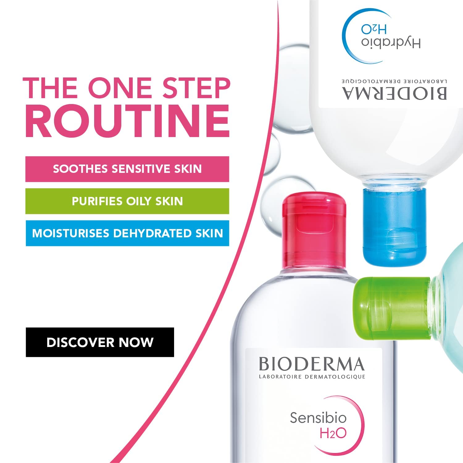 Bioderma Hydrabio H2O Micellar Water, Cleansing and Makeup Removing Gentle Face Cleanser for Dehydrated Sensitive Skin 🍁 All In One Marketplace Canada