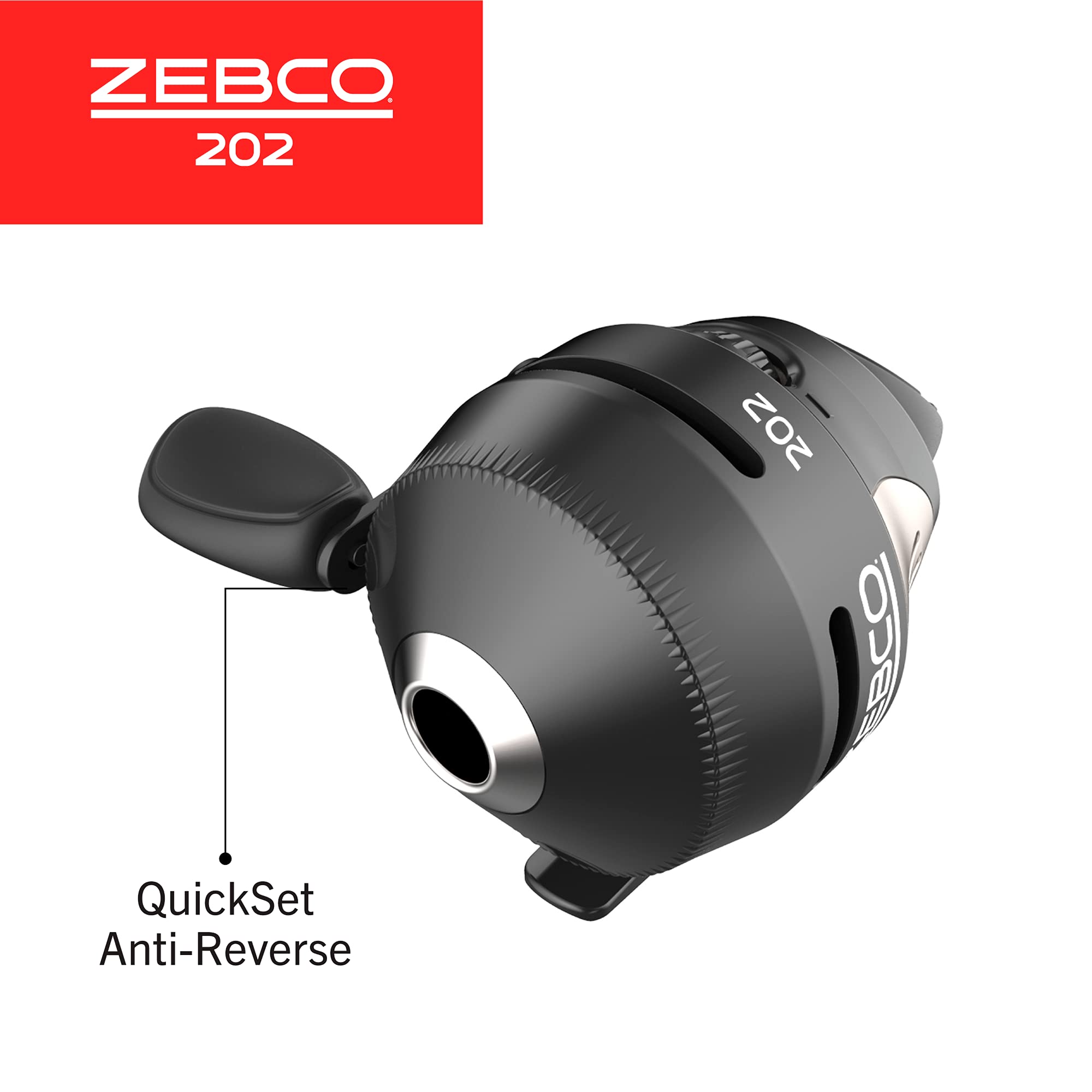 Zebco/Quantum, 202 Freshwater Spincast Reel, 2.8:1 Gear Ratio, 15