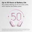 Beats Solo 4 - Wireless Bluetooth On-Ear Headphones, Apple & Android Compatible, Up to 50 Hours of Battery Life - Cloud Pink 🍁 All In One Marketplace Canada