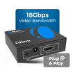 OREI HDMI Splitter 1 in 2 Out - 1x2 HDMI Splitter For TV Mirror Only - Not for Multi Monitors and HDCP Bypass, 1080P @ 60Hz & 4K @ 30Hz Resolutions – Powered HDMI splitter (HD-102) 🍁 All In One Marketplace Canada