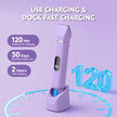 Electric Bikini Trimmer for Women - Tiovara Painless Electric Shaver,Cordless Electric Razors IPX7 Waterproof Pubic Hair Removal with USB Charge Dock for Bikini Underarm Leg Arm Body Face Silk Skin 🍁 All In One Marketplace Canada