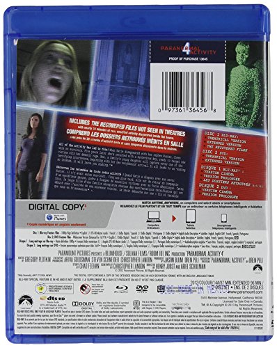 Paranormal Activity 4: Unrated Director's Cut - Blu-Ray/DVD