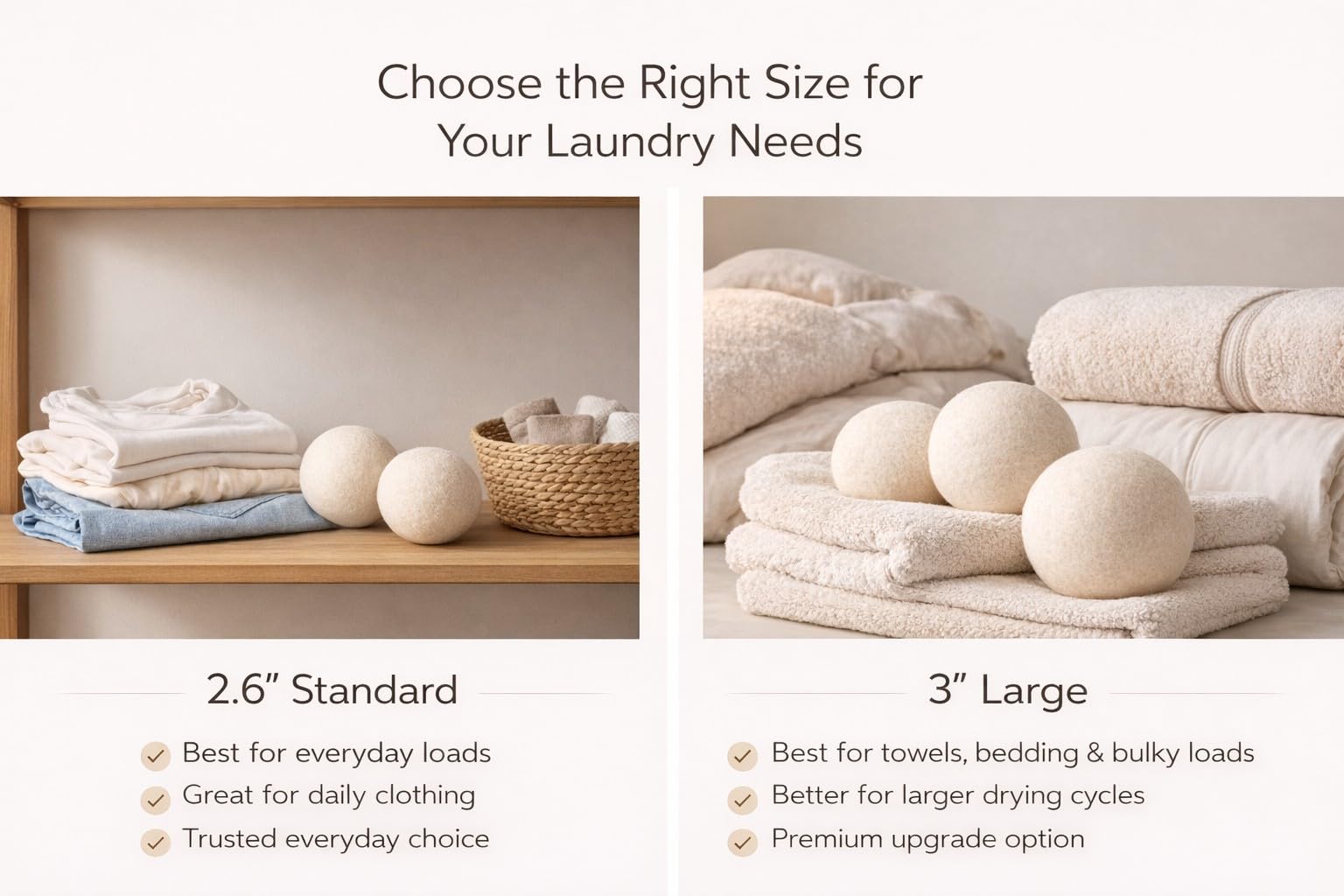 Updated Version(Made of The Latest Shearing) Wool Dryer Balls Pack of 6 XL,Premium Reusable New Zealand Natural Fabric Softener,Saves Drying Time, Handmade Dryer Balls… 🍁 All In One Marketplace Canada