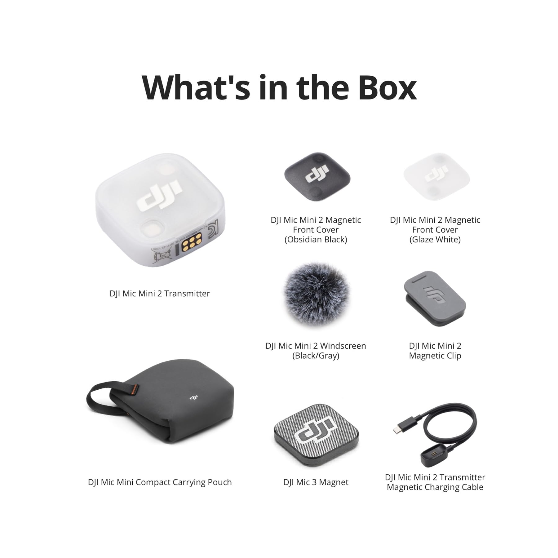 DJI Mic Mini 2 Transmitter, Wireless Mini Mic, Vlogging Microphone, Bluetooth Microphone, Ultralight, 8h Operating Time, Power Saving, Noise Cancelling, Streaming 🍁 All In One Marketplace Canada