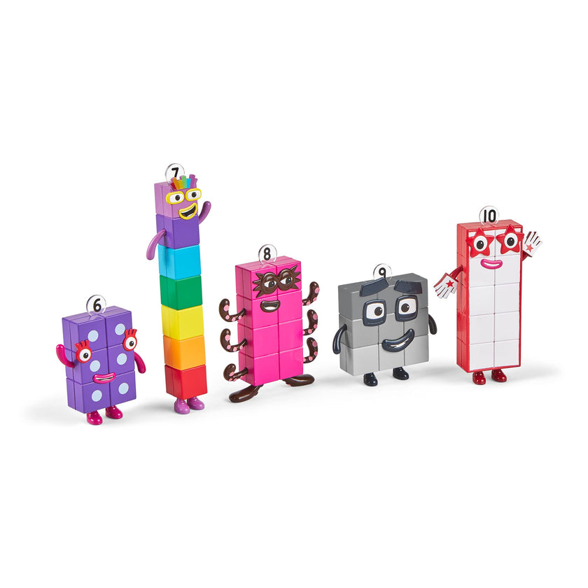 hand2mind Numberblocks Friends Six to Ten, Toy Figures Collectibles, Small Cartoon Figurines for Kids, Mini Action Figures, Character Figures, Play Figure Playsets, Imaginative Play Toys 🍁 All In One Marketplace Canada