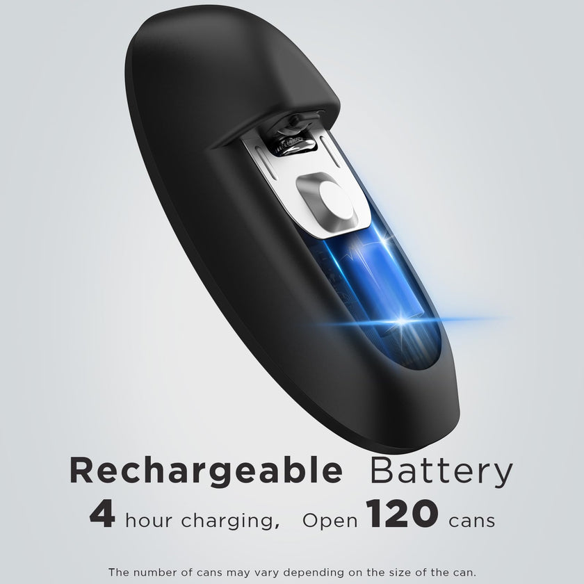 Canslab Ultrablade PRO- Auto Stop Rechargeable Electric Can Opener for Seniors with Arthritis- Battery Automatic Can Opener for Any Size Can - Smooth Edge, Food Safe, Easy Handsfree One Touch, Black 🍁 All In One Marketplace Canada