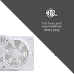 Genesis Twin Fan High Velocity Reversible AirFlow Fan, LED Indicator Lights Adjustable Thermostat & Max Cool Technology, ETL Certified, White (A1WINDOWFAN) 🍁 All In One Marketplace Canada