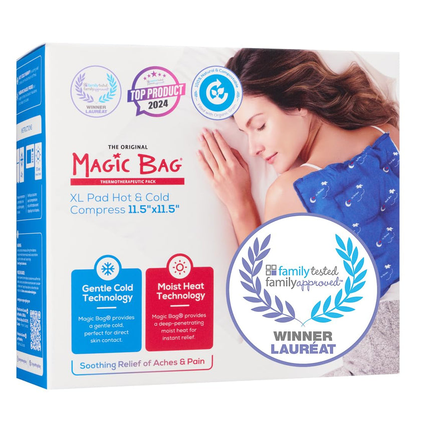 The Original Magic Bag X-Large Heating Compression, Hot/Cold Therapy for Back and Shoulder Pain Relief, Cordless Hot Cold Compress, 29 x 29 cm (11.5