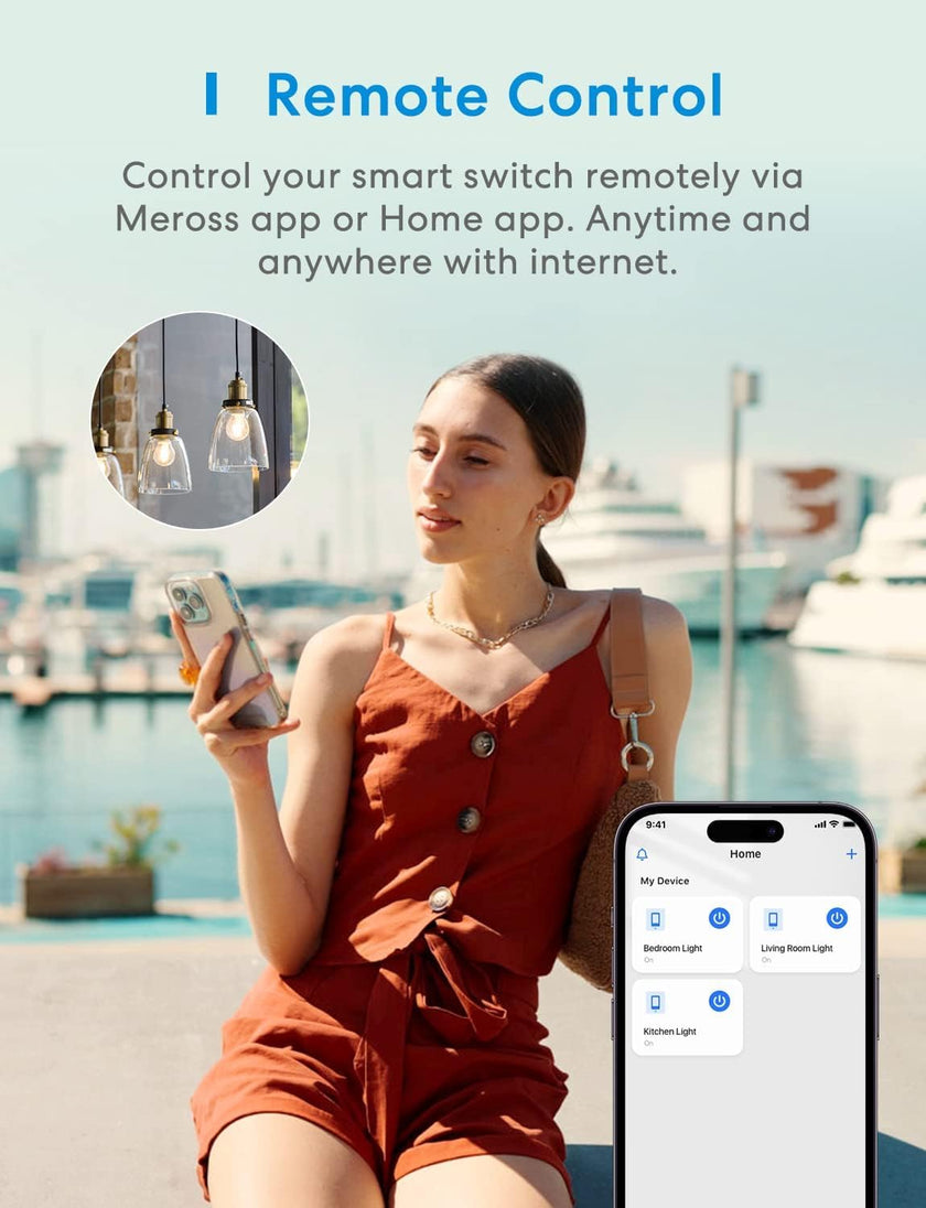 meross Smart Single Pole Light Switch 2 Pack, Apple HomeKit Supported 🍁 All In One Marketplace Canada