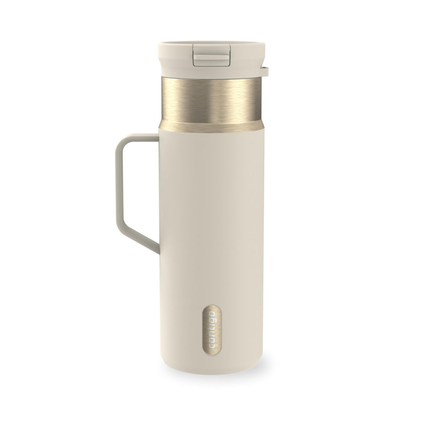Contigo SnapSeal 20 oz Travel Mug w/Side Handle | Vacuum-Insulated Stainless Steel for Hot Coffee & Tea or Cold Drinks | Spill-Proof Lid w/Straw Compatibility | BPA & Lead-Free | Dishwasher Safe 🍁 All In One Marketplace Canada