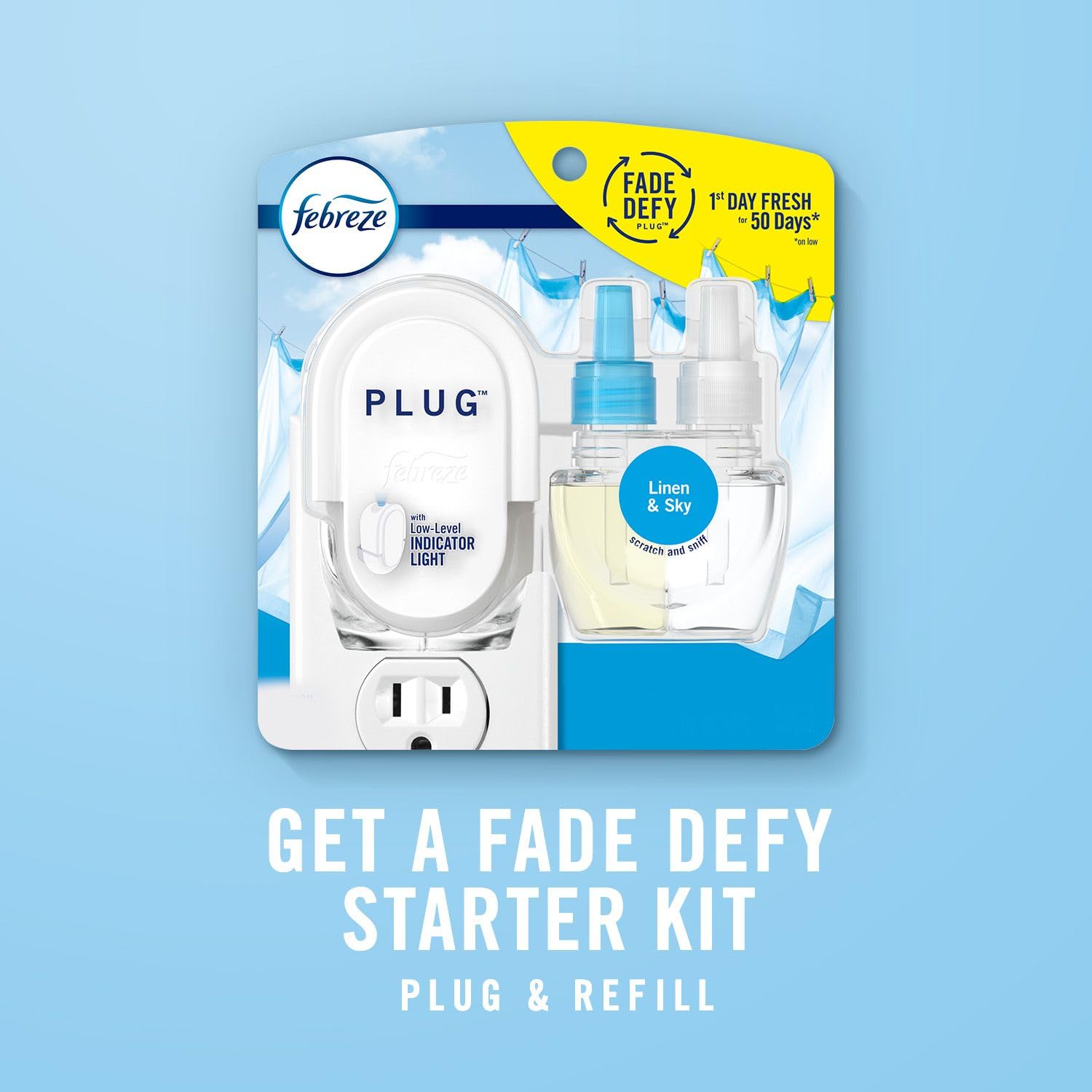 Febreze Plug In Air Freshener, Odor-Fighting Scented Oil Refill, Air Fresheners for Home and Bathroom and Kitchen, Long Lasting for Strong Odors, 104 ml Refills 🍁 All In One Marketplace Canada