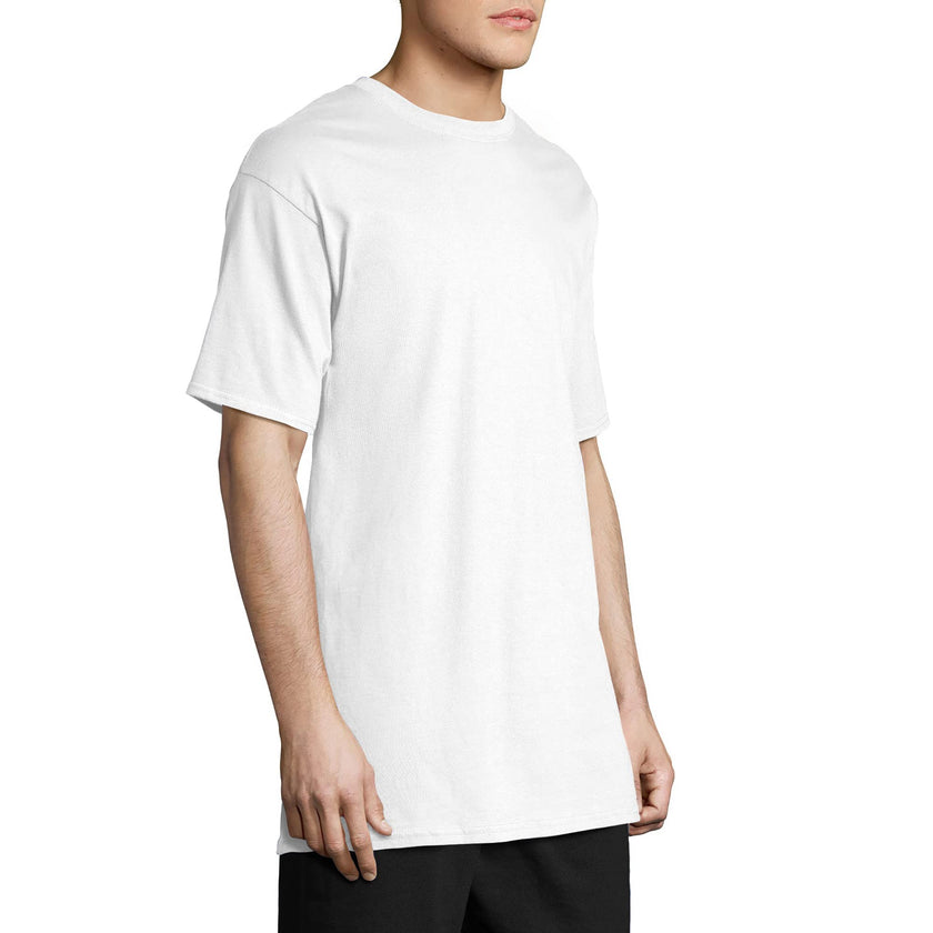 Hanes Size Men's Beefy Short Sleeve Tee Value Pack (2-Pack), White, X-Large/Tall 🍁 All In One Marketplace Canada