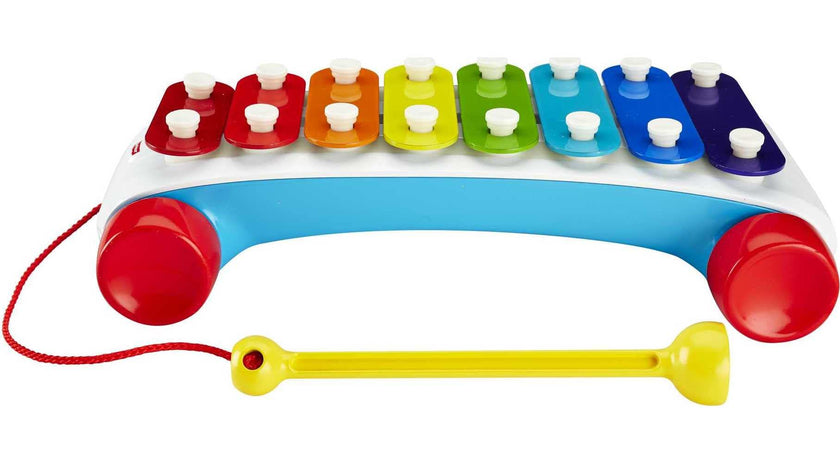 Fisher-Price Toddler Pull Toy, Classic Xylophone Pretend Musical Instrument with Mallet for Preschool Kids Ages 18+ Months 🍁 All In One Marketplace Canada