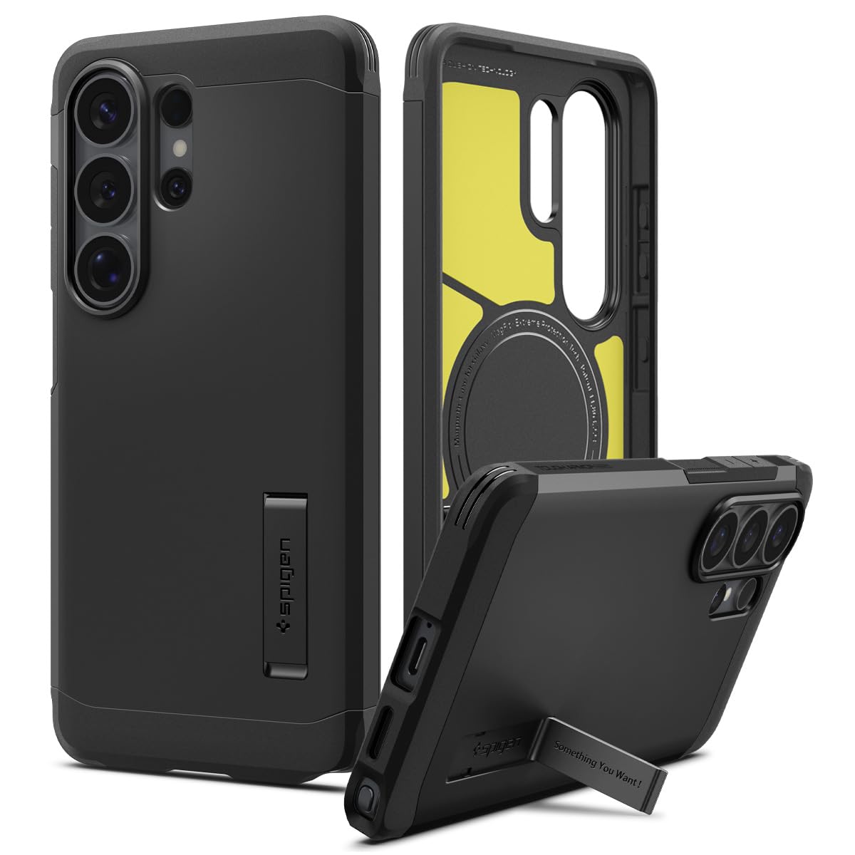 Spigen Case for Galaxy S26 Ultra Case, Full Camera Protection, Built-in Magnetic Ring, Drop Protection, Tough Armor MagFit Designed for Samsung Galaxy S26 Ultra - Black 🍁 All In One Marketplace Canada
