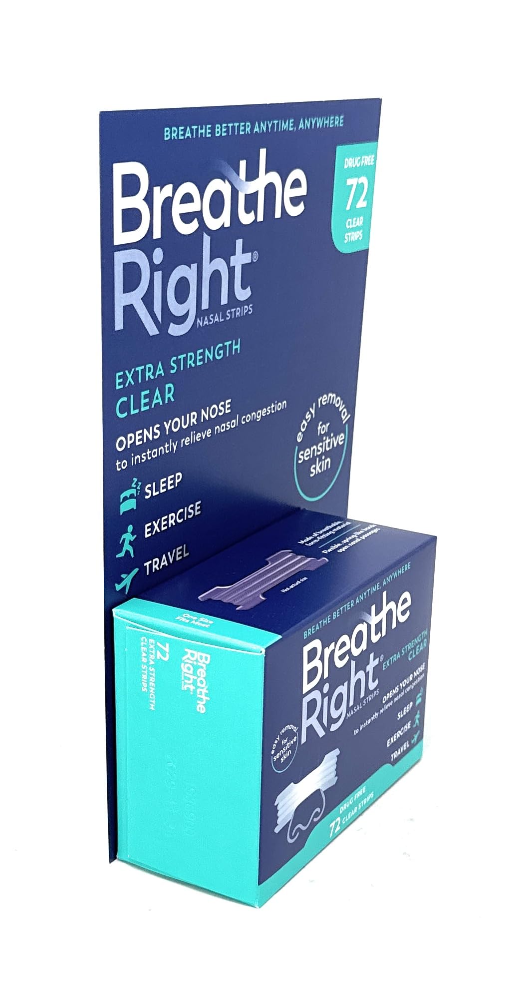 Breathe Right BR Clear Nasal Strips 72 Ct 🍁 All In One Marketplace Canada