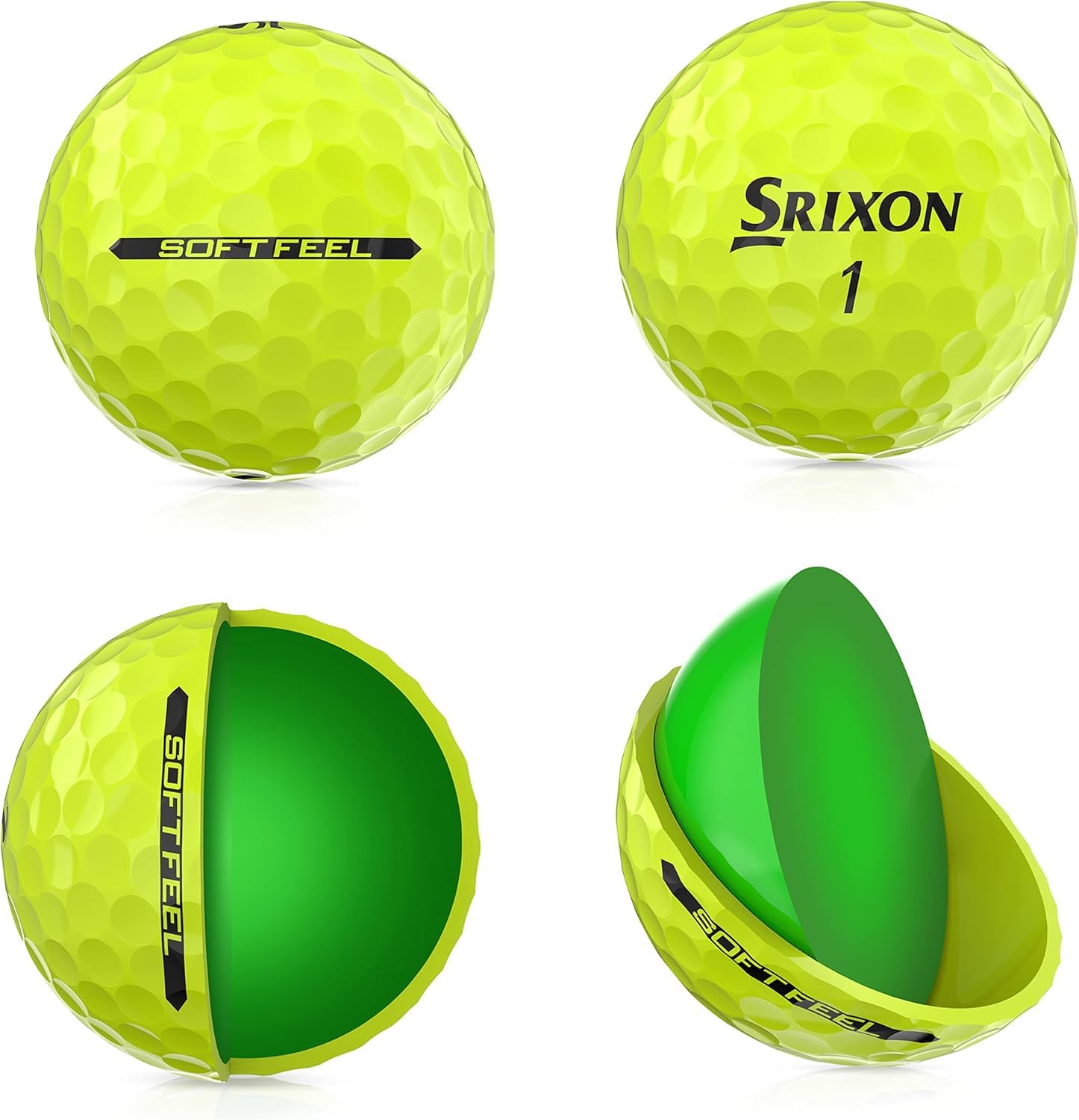 Srixon Soft Feel 12 Golf Ball Tour Yellow 🍁 All In One Marketplace Canada