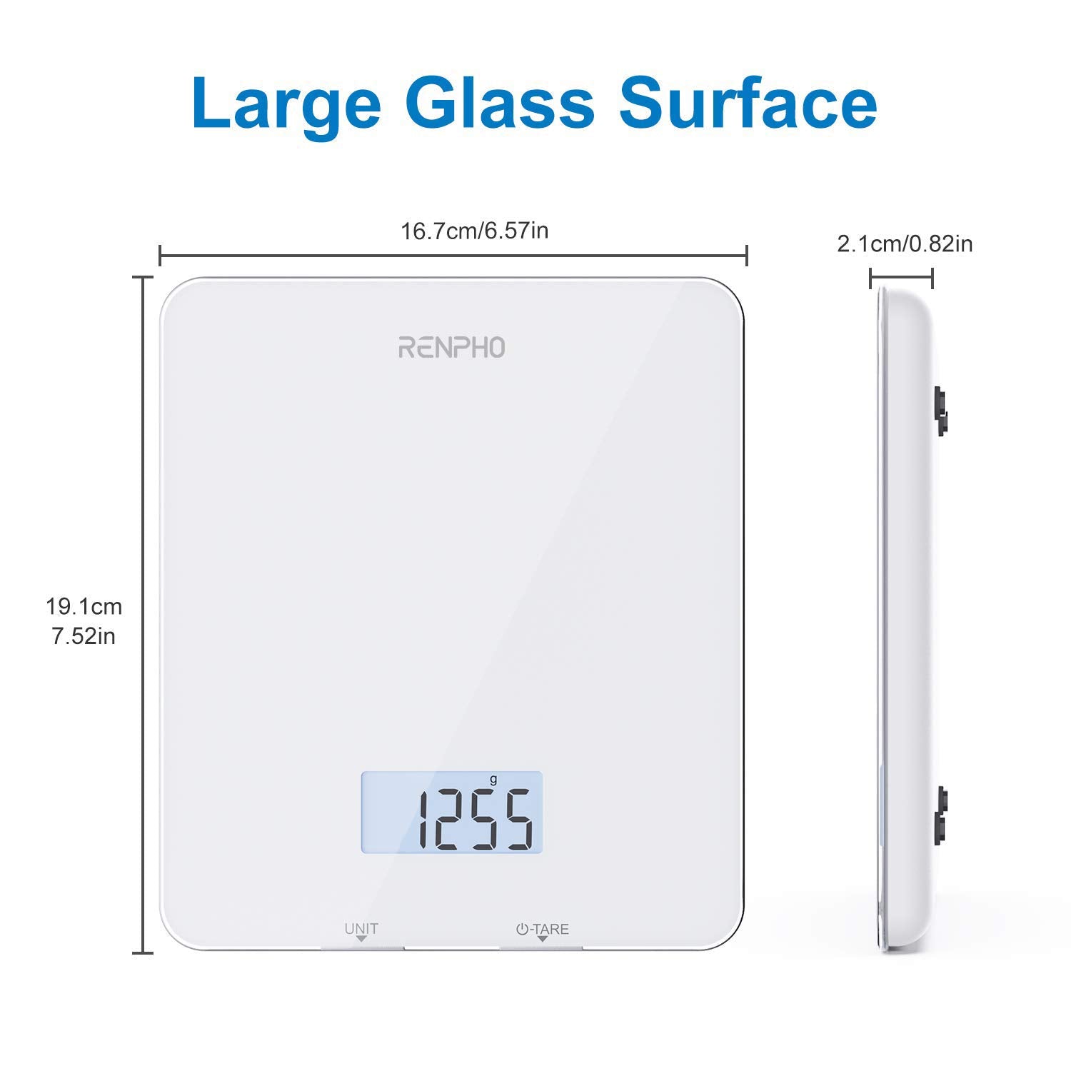 RENPHO Smart Food Nutrition Kitchen Scale, Food Scale for Food Ounces and Grams, Coffee Scale with Timer, Nutritional Calculator for Keto, Macro, and Calorie with Smartphone App, White 🍁 All In One Marketplace Canada