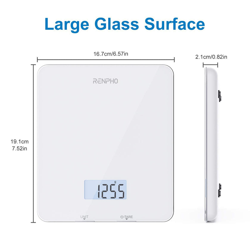RENPHO Smart Food Nutrition Kitchen Scale, Food Scale for Food Ounces and Grams, Coffee Scale with Timer, Nutritional Calculator for Keto, Macro, and Calorie with Smartphone App, White 🍁 All In One Marketplace Canada