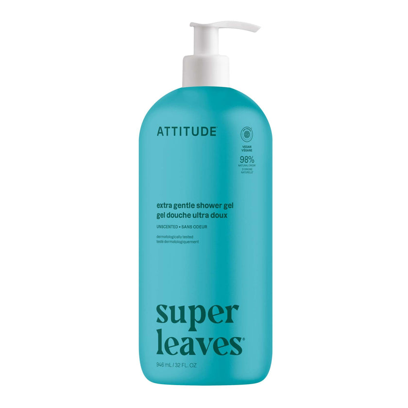 ATTITUDE Body Wash, Made in Canada, EWG Verified Shower Gel, Dermatologically Tested, Plant and Mineral-Based, Vegan Personal Care Products, Unscented, 946 mL 🍁 All In One Marketplace Canada