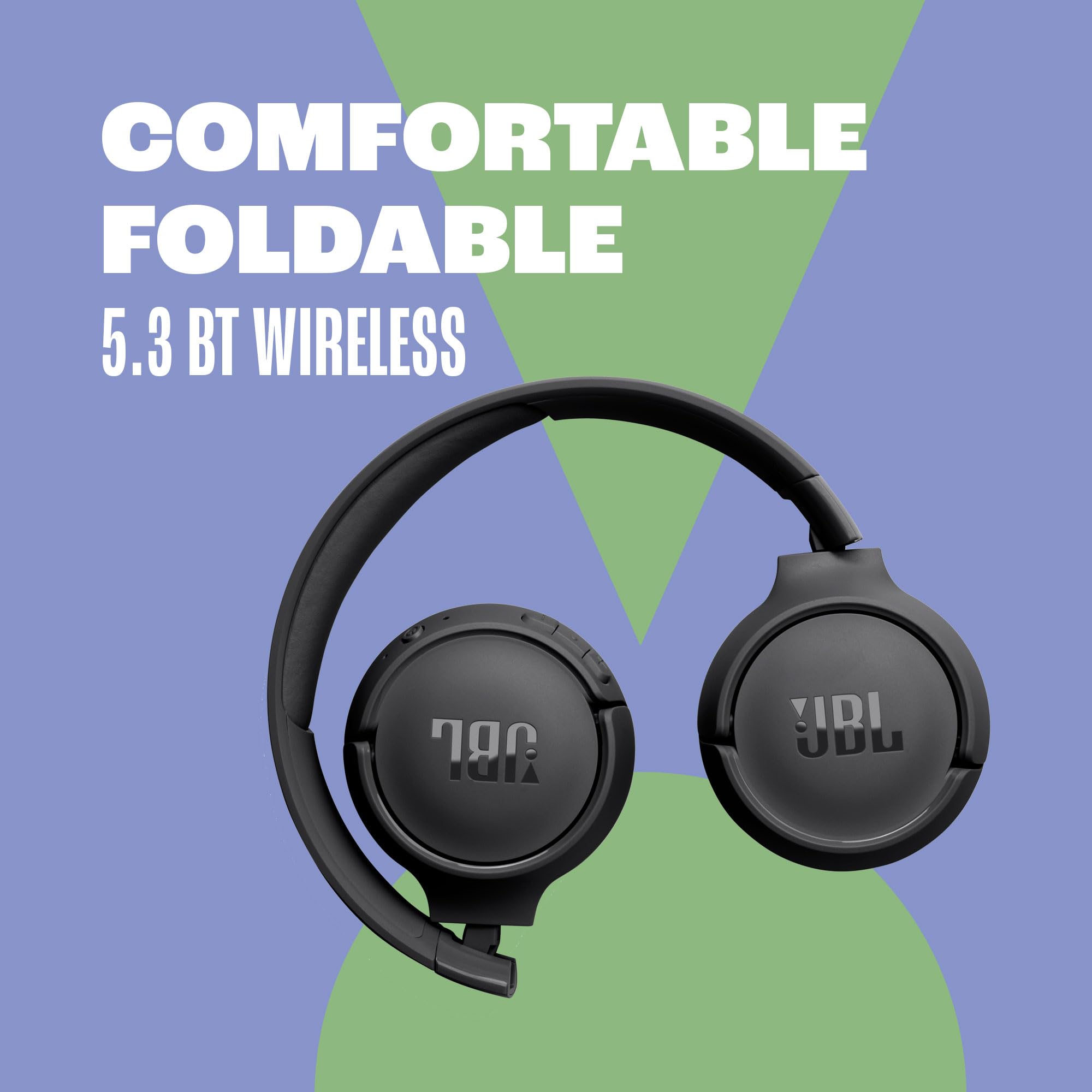 JBL Tune 520BT - Wireless On-Ear Headphones, Up to 57H Battery Life and Speed Charge, Lightweight, Comfortable and Foldable Design, Hands-Free Calls with Voice Aware (White) 🍁 All In One Marketplace Canada