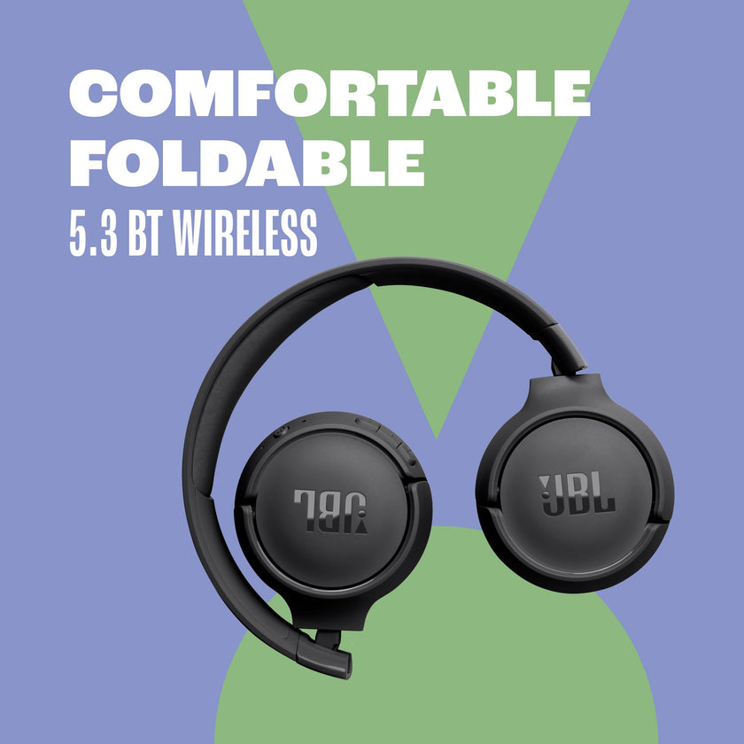 JBL Tune 520BT - Wireless On-Ear Headphones, Up to 57H Battery Life and Speed Charge, Lightweight, Comfortable and Foldable Design, Hands-Free Calls with Voice Aware (Purple) 🍁 All In One Marketplace Canada