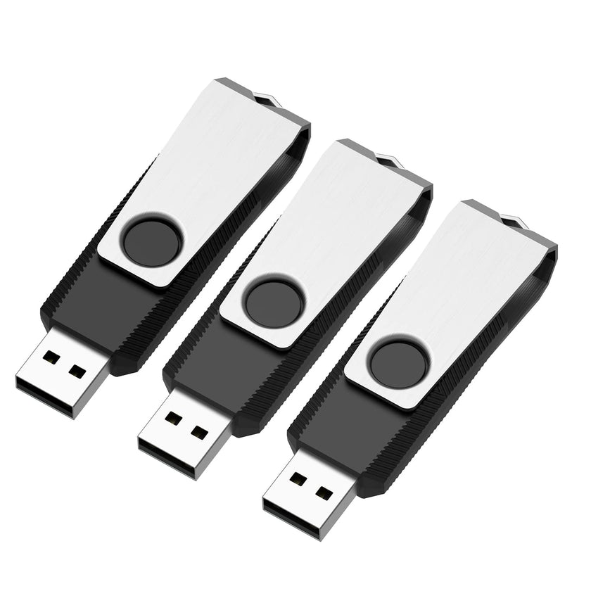 16GB 3 Pack USB Flash Drive 16GB USB Stick Bulk USB Drive 2.0 USB Key USB Thumb Drive Flash Drives 16gb Memory Stick for Computer (Black,3 pcs) 🍁 All In One Marketplace Canada