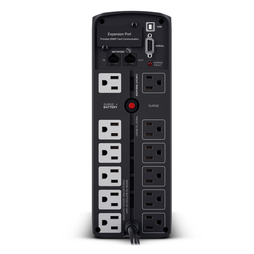 CyberPower CP1500PFCLCD PFC Sinewave UPS System, 1500VA/1000W, 12 Outlets, AVR, Mini Tower, Black 🍁 All In One Marketplace Canada