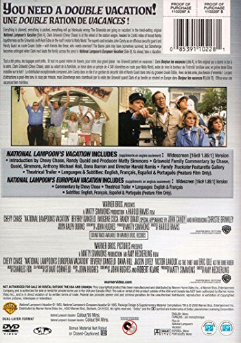National Lampoon's Vacation: 20th Ann Ed. + National Lampoon's European Vacation - DVD (Used)