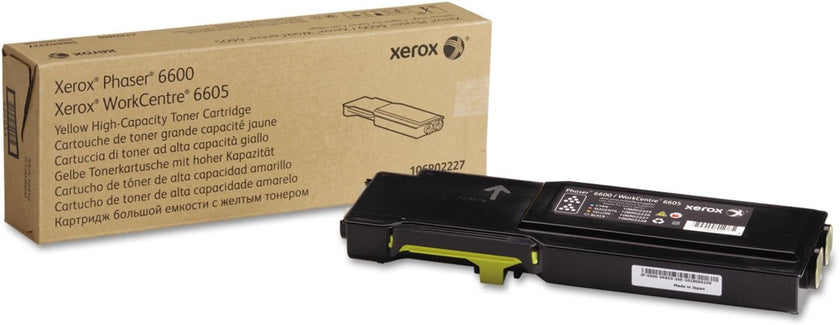 Xerox Phaser 6600/WorkCentre 6605, High Capacity Yellow Toner Cartridge (106R02227)