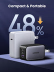 UGREEN Nexode 65W USB C Charger, 3 Port GaN Charger Foldable Tablet Charger Block Compatible with iPhone 17 Pro Max/17 Pro/iPhone Air/17, Tablet, iPad, MacBook Pro/Air, Galaxy S26 S25, Pixel 10 🍁 All In One Marketplace Canada