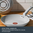 T-FAL Refresh Ceramic Nonstick Fry Pan Set, 2 Pieces, 8 Inch (20 cm) & 10 Inch (26 cm), Eco-Friendly, Durable for Healthy Cooking, Moon Grey 🍁 All In One Marketplace Canada