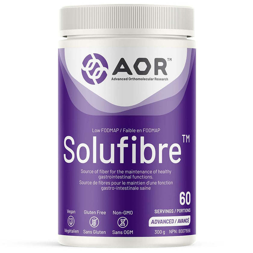 AOR - SoluFibre Powder, 300g 60-Servings - Partially Hydrolyzed Guar Gum Sunfiber for Digestive Comfort & Regularity - Vegan, Non-GMO & Gluten-Free - Gentle Prebiotic Fiber Supplement - Soluble Fiber 🍁 All In One Marketplace Canada