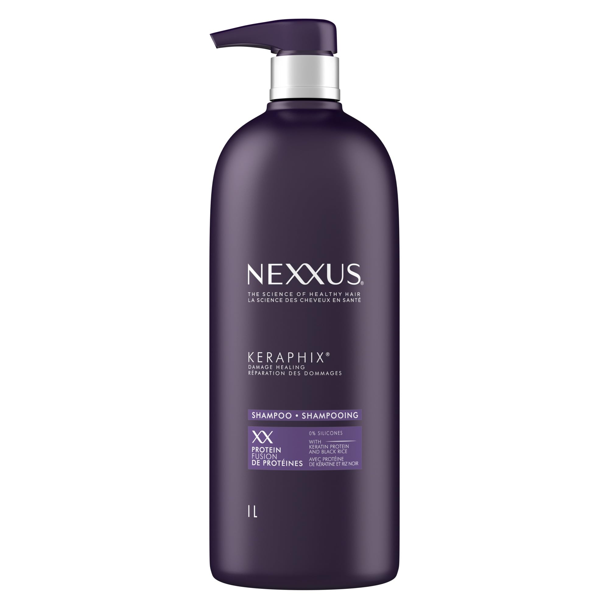 Nexxus Keraphix Damage Healing Shampoo with ProteinFusion Pump, 1L 🍁 All In One Marketplace Canada