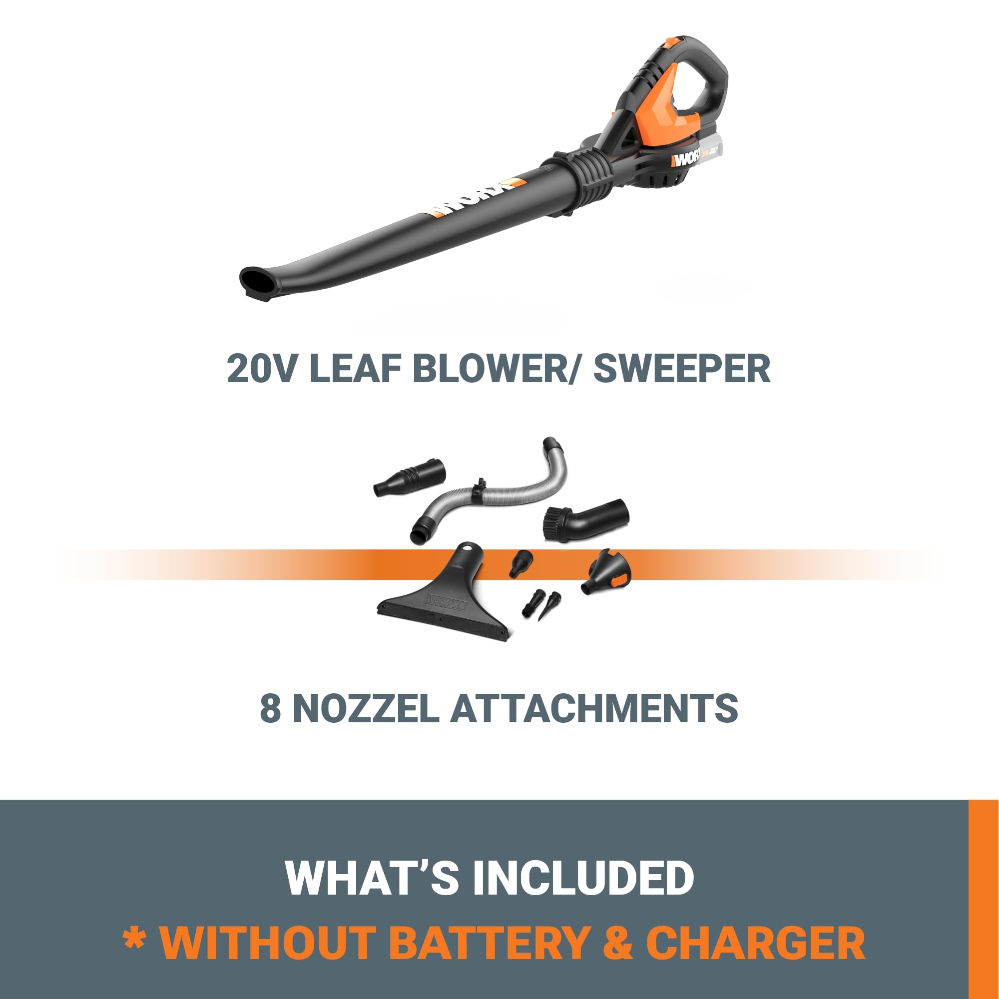 WORX WG545.9 20V Work Air Lithium Multi-Purpose Blower/Sweeper/Cleaner, Battery & Charger Not Included 🍁 All In One Marketplace Canada