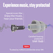 Alpine PartyPlug Concert Ear Plugs - Noise Reduction Ear Plugs for Party, Concert, Festival and Music - Reusable Earplugs (Transparent (Multisize)) 🍁 All In One Marketplace Canada