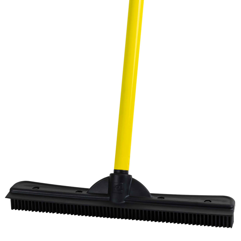 FURemover Broom SW-250I-AMZ-6, Pet Hair Removal Tool with Squeegee & Telescoping Handle That Extends from 3-5', Black & Yellow,1 Count (Pack of 1) 🍁 All In One Marketplace Canada