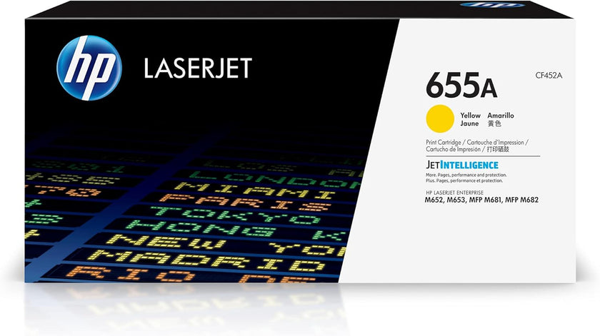 HP 655A (CF452A) Yellow Original LaserJet Toner Cartridge