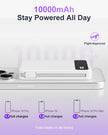 Magnetic Power Bank, 10,000mAh Wireless Portable Charger for Mag-Safe 15W Fast Charging, Battery Pack with USB-C/Lightning Cable 22.5W in/Out for iPhone 17/16/15/14/13/12 Series, AirPods & More 🍁 All In One Marketplace Canada