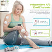 AUVON Dual Channel TENS Unit Muscle Stimulator Machine with 20 Modes, 2