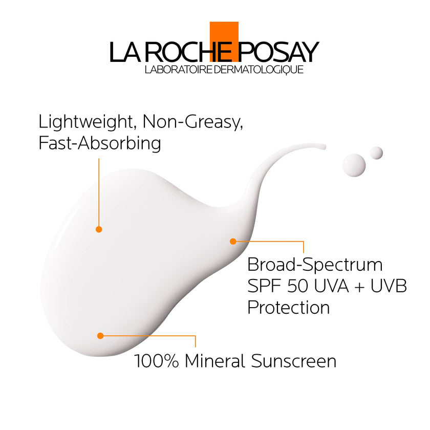 La Roche-Posay Anthelios Mineral Body Sunscreen, Gentle Lotion Broad Spectrum SPF 50, Face and Body Sunscreen with Titanium Dioxide, Water Resistant, Fragrance Free, 125mL 🍁 All In One Marketplace Canada