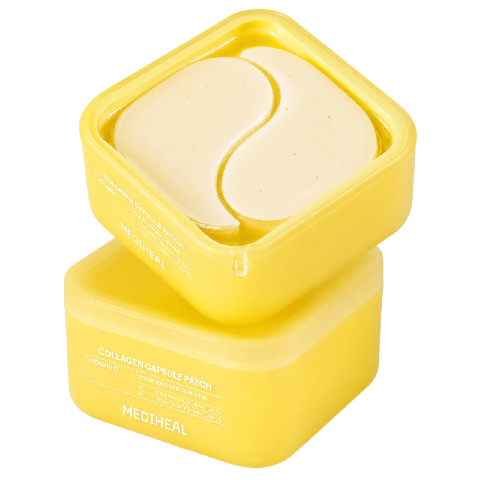 MEDIHEAL Collagen Vita Capsule Eye Patch – Korean Eye Mask for Dark Circles & Dark Spots, Vitamin C Hydrogel Under Eye Patches That Visibly Brighten, Plump & Even Skin Tone, 60 Count 🍁 All In One Marketplace Canada