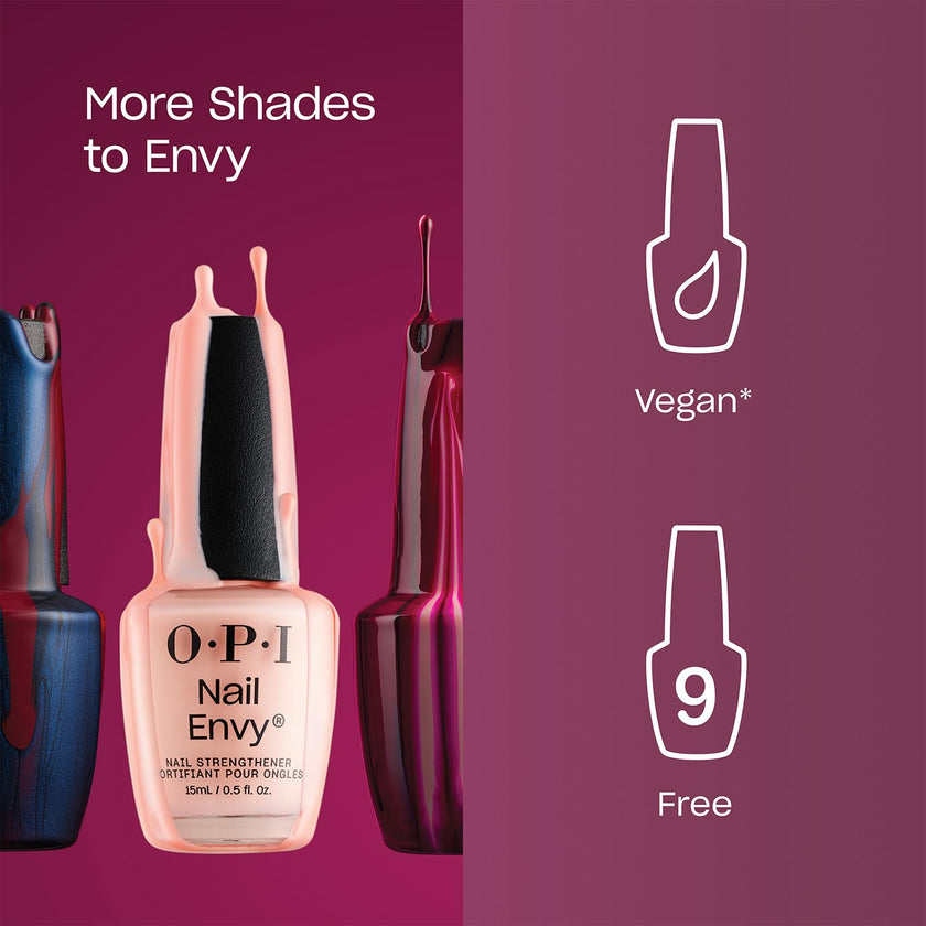 OPI Nail Envy Strengthener Bubble Bath | Sheer Nude Pink Crème Strengthening Nail Polish Treatment | Strengthen Weak & Thin Nails 🍁 All In One Marketplace Canada