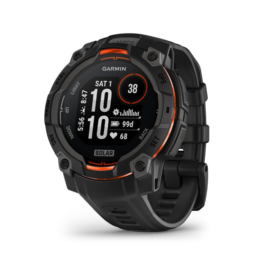 Garmin Instinct® 3 45mm, Solar Charged Display, Rugged Outdoor GPS Smartwatch, Metal-Reinforced Bezel, Built-in Flashlight, Black 🍁 All In One Marketplace Canada