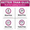 Cushion Grip Thermoplastic Denture Adhesive – Refits & Tightens Loose Dentures, Works Like a Denture Reliner for a Long-Lasting, Secure Fit, Cushions Gums, Waterproof & Zinc-Free - 1 oz 🍁 All In One Marketplace Canada